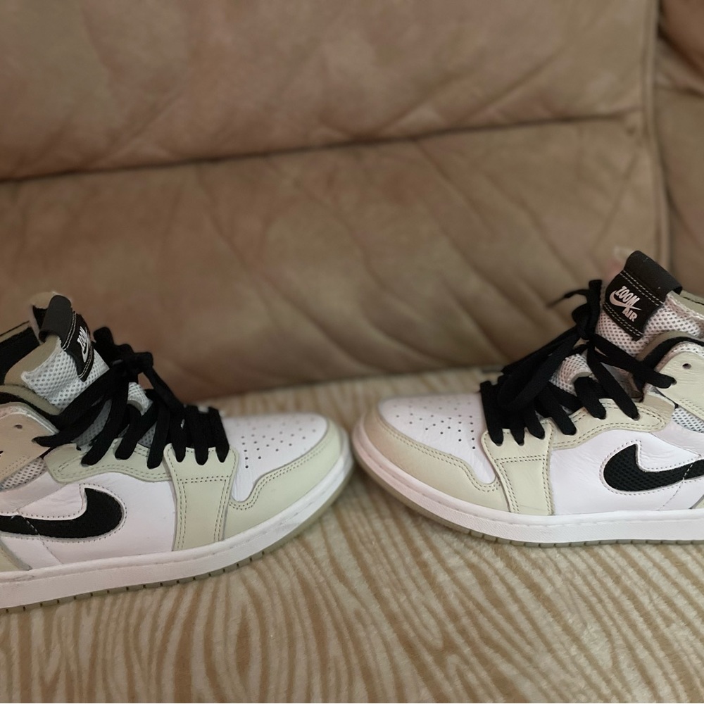 Jordan 1 zoom air confort tan white black